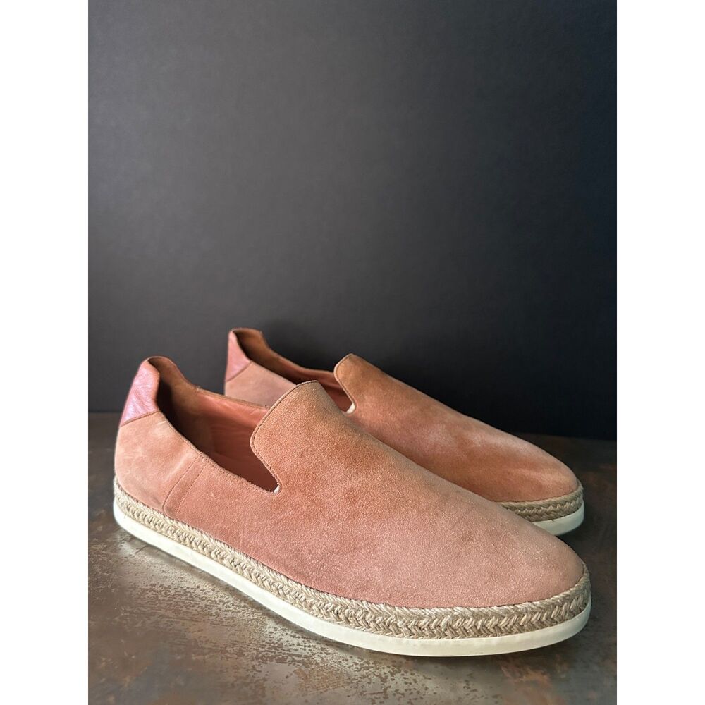 Vince Espadrille Slip On Sneakers 9.5 Flats Minimalist Everyday Chic Pink Dillon